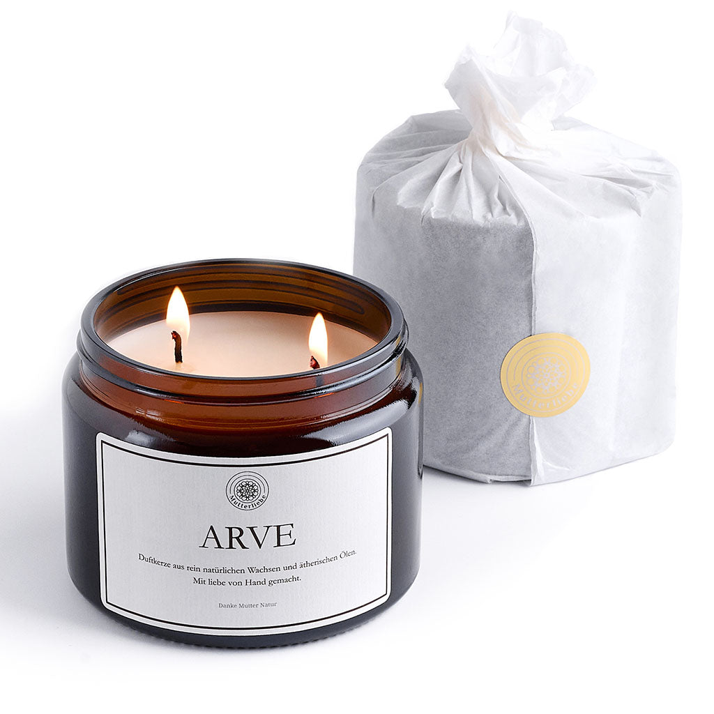 Duftkerze ARVE 500ml Holzig · warm
