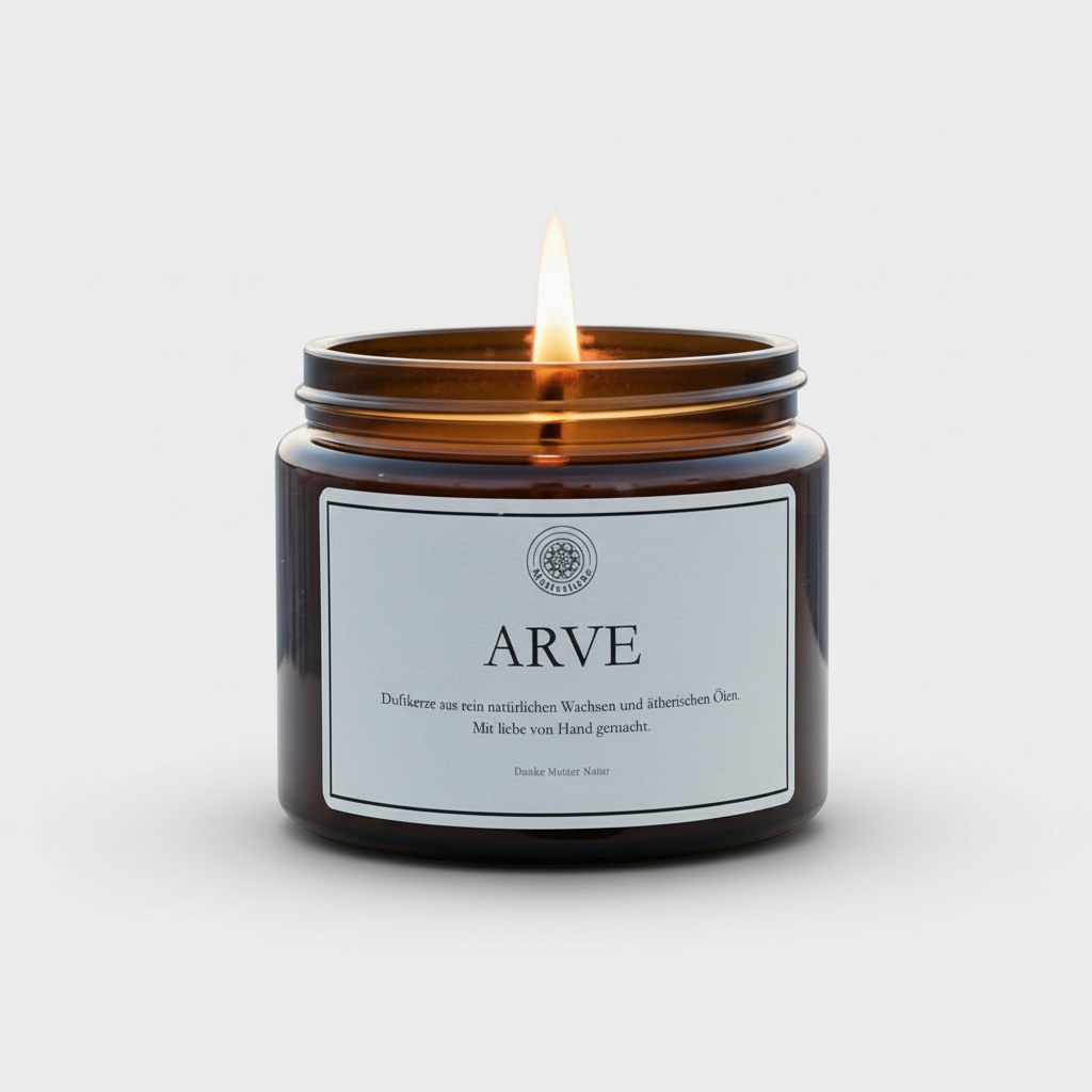 Duftkerze ARVE 500ml. Warm-holzig