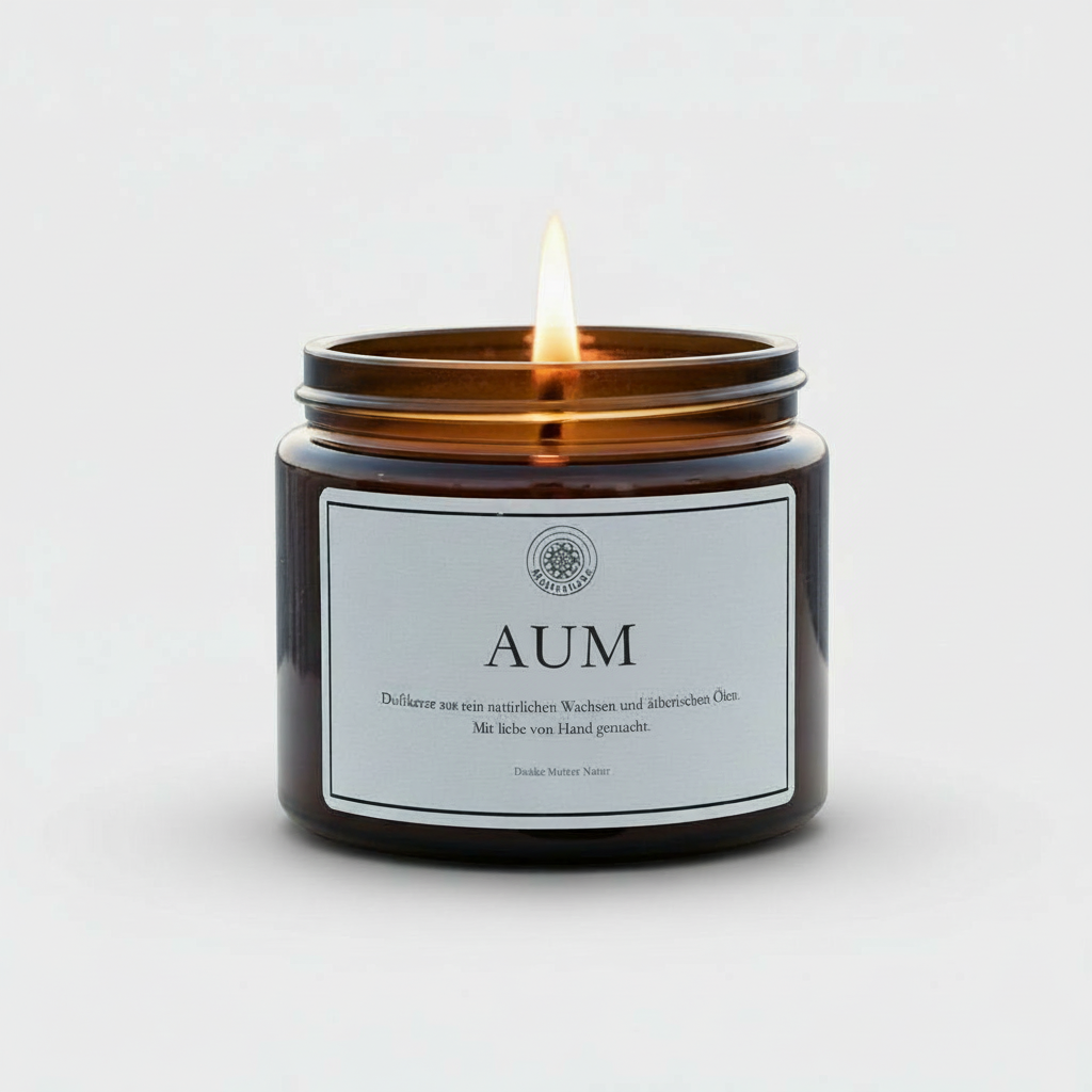 Duftkerze AUM 500ml. Tiefgründig-meditativ