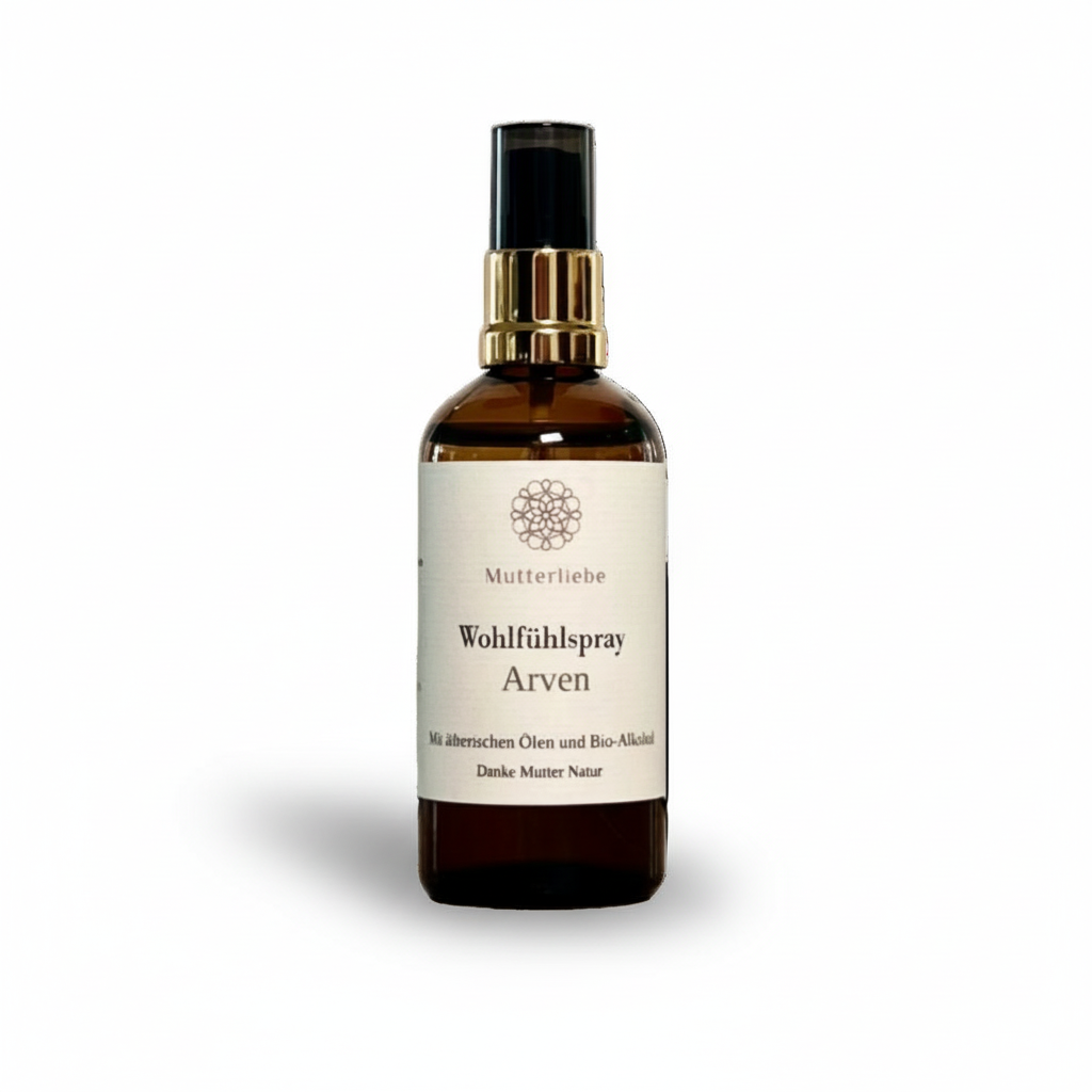 Raum- & Kopfkissenspray ARVE 100 ml – beruhigender Zirbenduft. Handgefertigt.