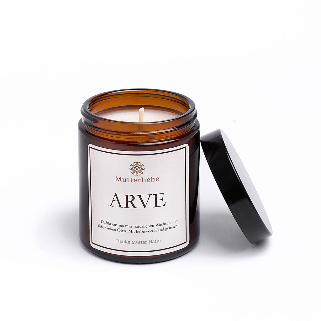 Duftkerze ARVE 180ml Holzig · warm