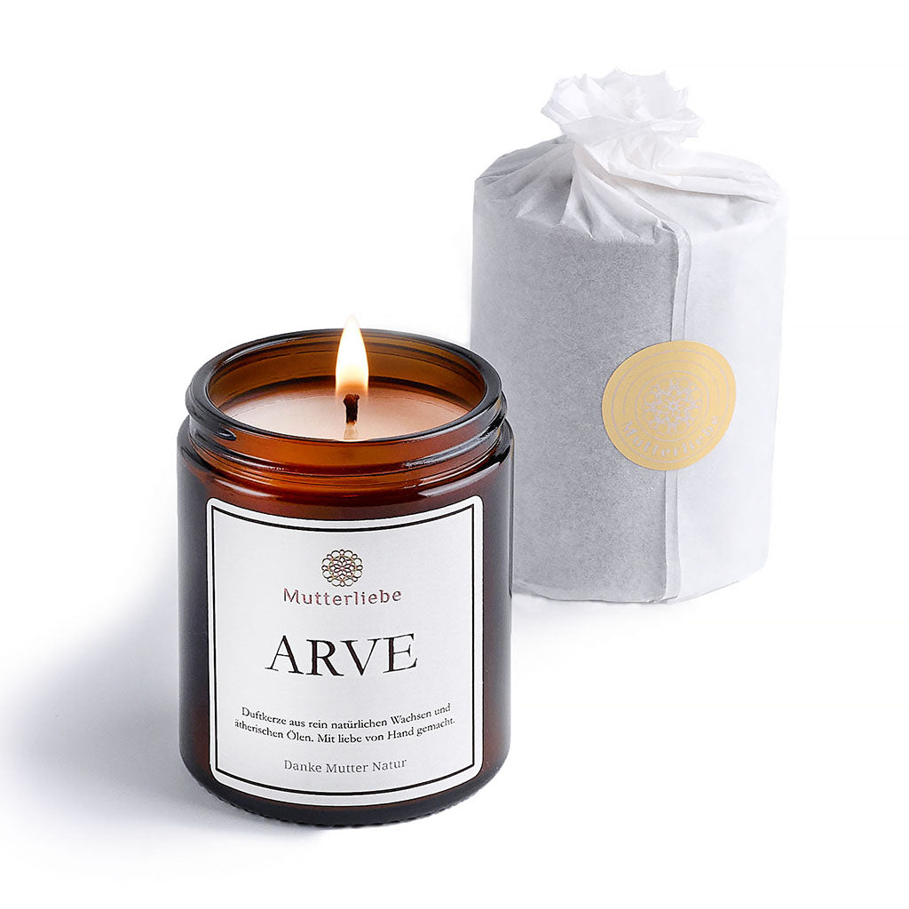 Duftkerze ARVE 180ml Holzig · warm