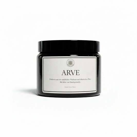 Duftkerze ARVE 500ml. Warm-holzig