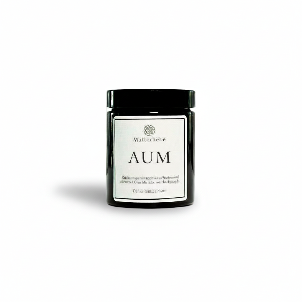 Duftkerze AUM 180ml. Tiefgründig-meditativ