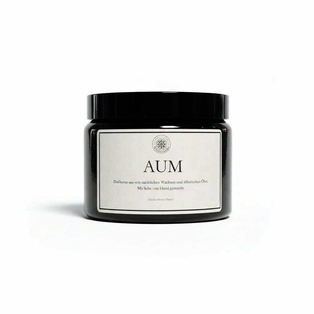 Duftkerze AUM 500ml. Tiefgründig-meditativ